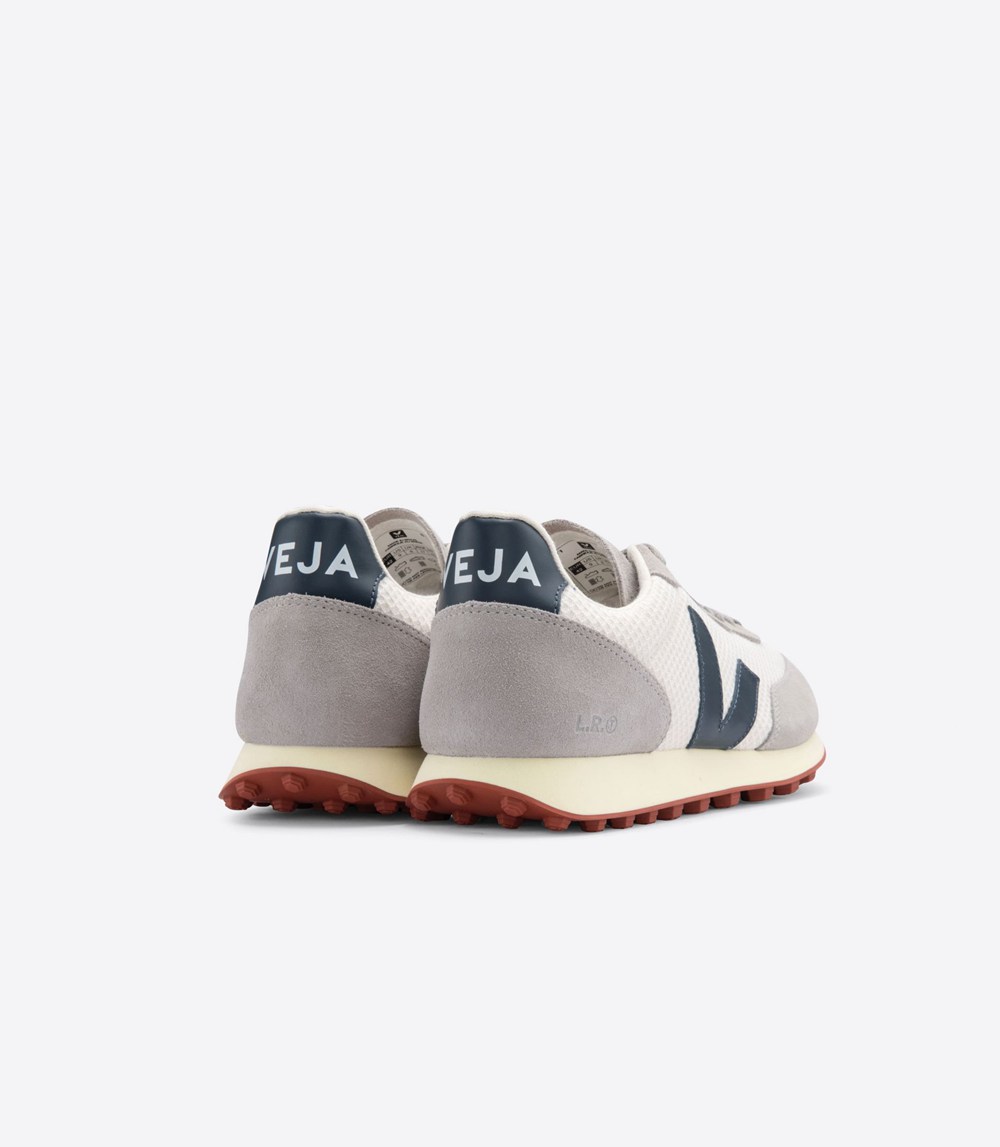 Veja Sneakers Barbati - Rio Branco Hexamesh Gravel - Gri/Albi/Albastri - 2368405-BN